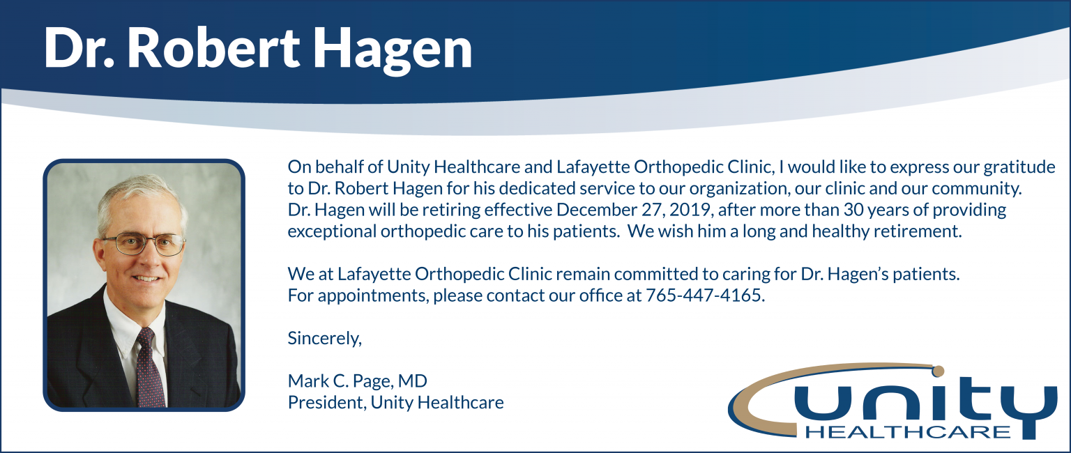 Happy Retirement Dr. Hagen! Unity Healthcare